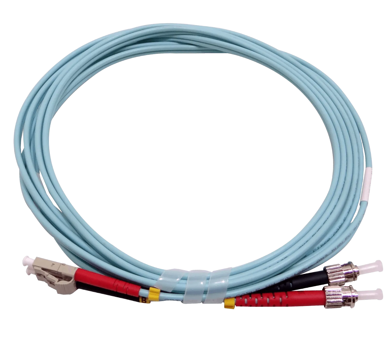 3mt LC-ST OM3 Multimodo MM Duplex Jumper Fibra 3.0mm 50/125um LSZH 3