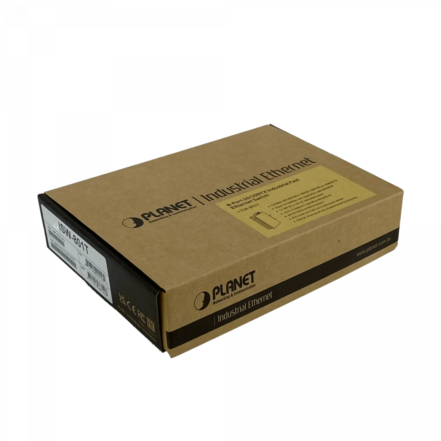 PLANET 8-100 Switch Industrial Riel-DIN no-Admin req/12-48VDC/24VAC 6