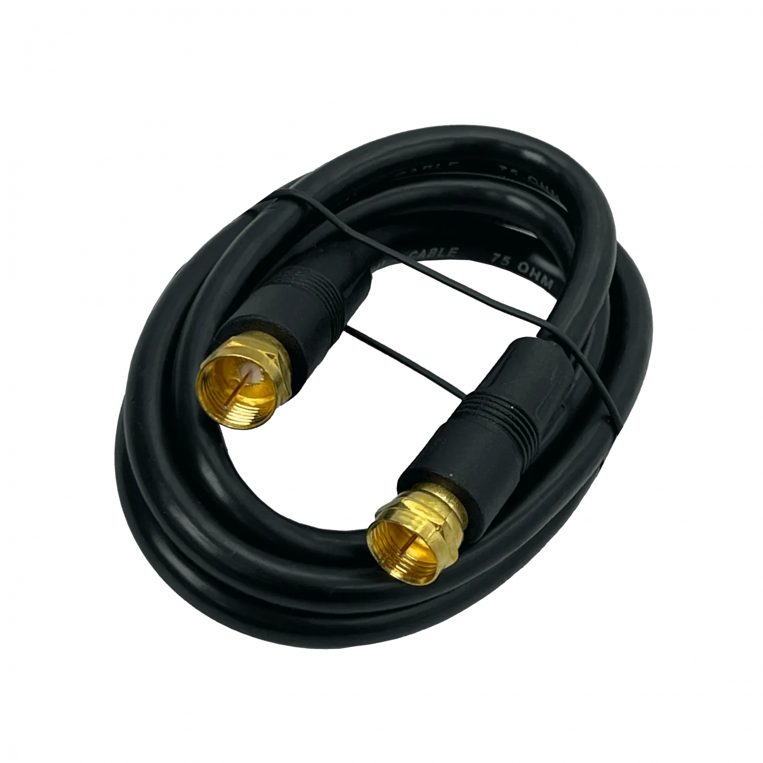 Cable RG59 Coaxial MACROTEL F-M F-M, 1 Metro, Color Negro 2