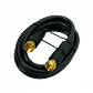 Cable RG59 Coaxial MACROTEL F-M F-M, 1 Metro, Color Negro - Miniatura 2