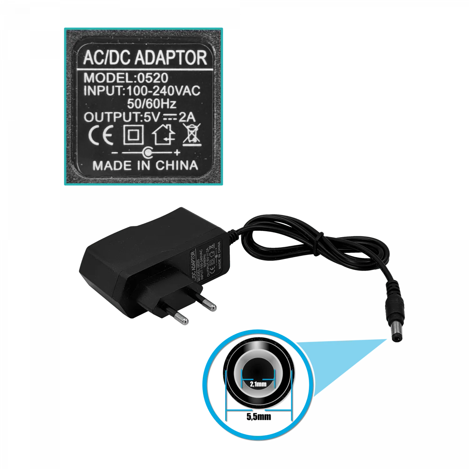 Splitter HDMI 1x8 v1.3, 1080p, 1 Entrada a 8 Salidas, Fuente 5V 2A 5