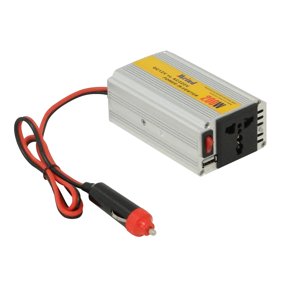 MEIND 200W 24/12VDC-in 220V-out 5V-USB-AH inversor Plug-Auto 2