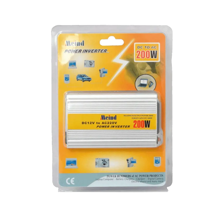 MEIND 200W 24/12VDC-in 220V-out 5V-USB-AH inversor Plug-Auto 4