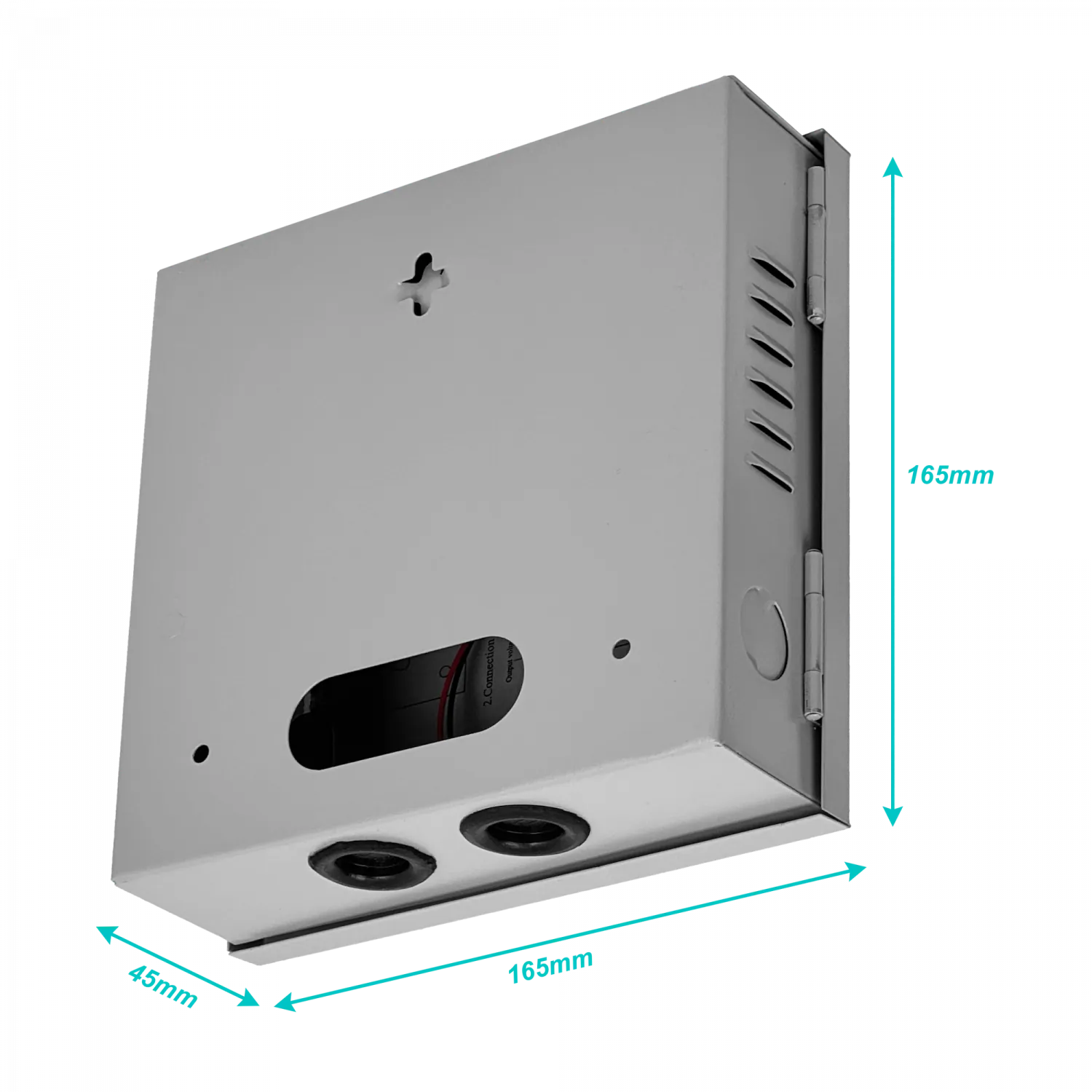 60W 12VDC 5A 4-Salida Gabinete-llave Piloto 100-240VAC Fuente Poder 4