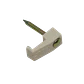 KALOP 100-UN Nº8 Blanca 2,45x7mm Clavo-14x1,8mm Zincado Sujeta-Cable - Miniatura 2