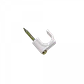 KALOP 50-UN C8 Blanca 8x8mm Clavo-12x2mm Zincado Sujeta-Cable Coaxial - Miniatura 3