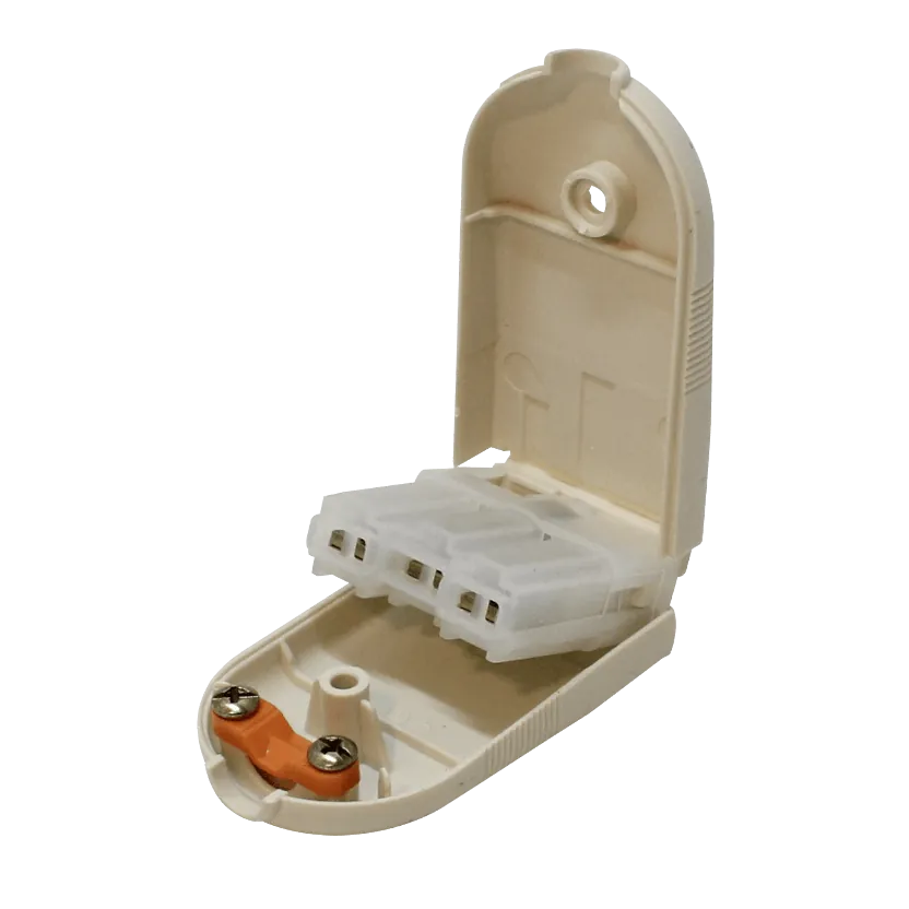 KALOP Hembra 2P+T Blanco 10A Enchufe Volante con-Tierra KL44422 3