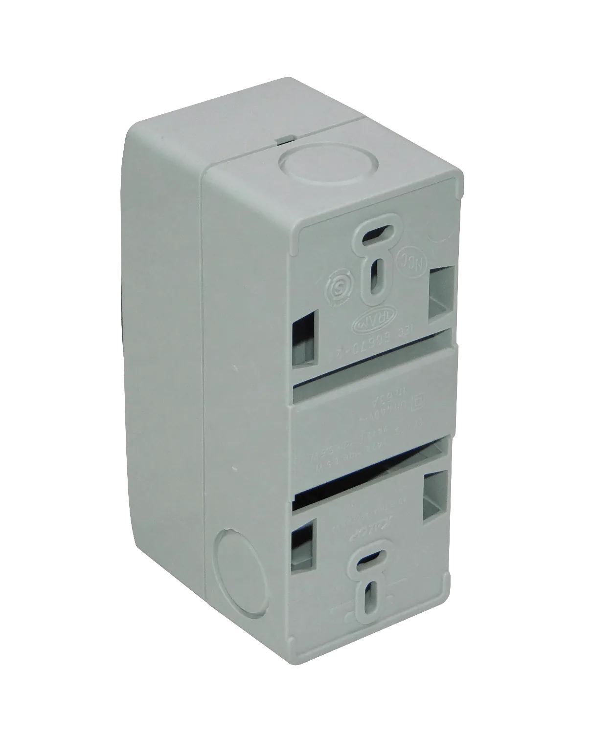 KALOP c/Tapa 18mm-Ancho 46mm-Alto Caja Plastica p/Automaticos Riel Din 3