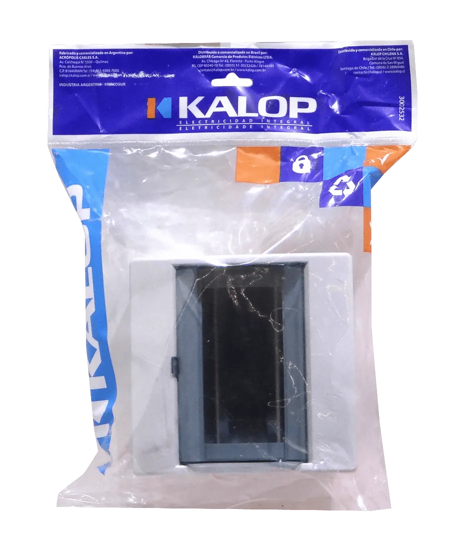 KALOP c/Tapa 90/110mm-Ancho 46mm-Alt Caja Plastica Riel Din KL02476T 2