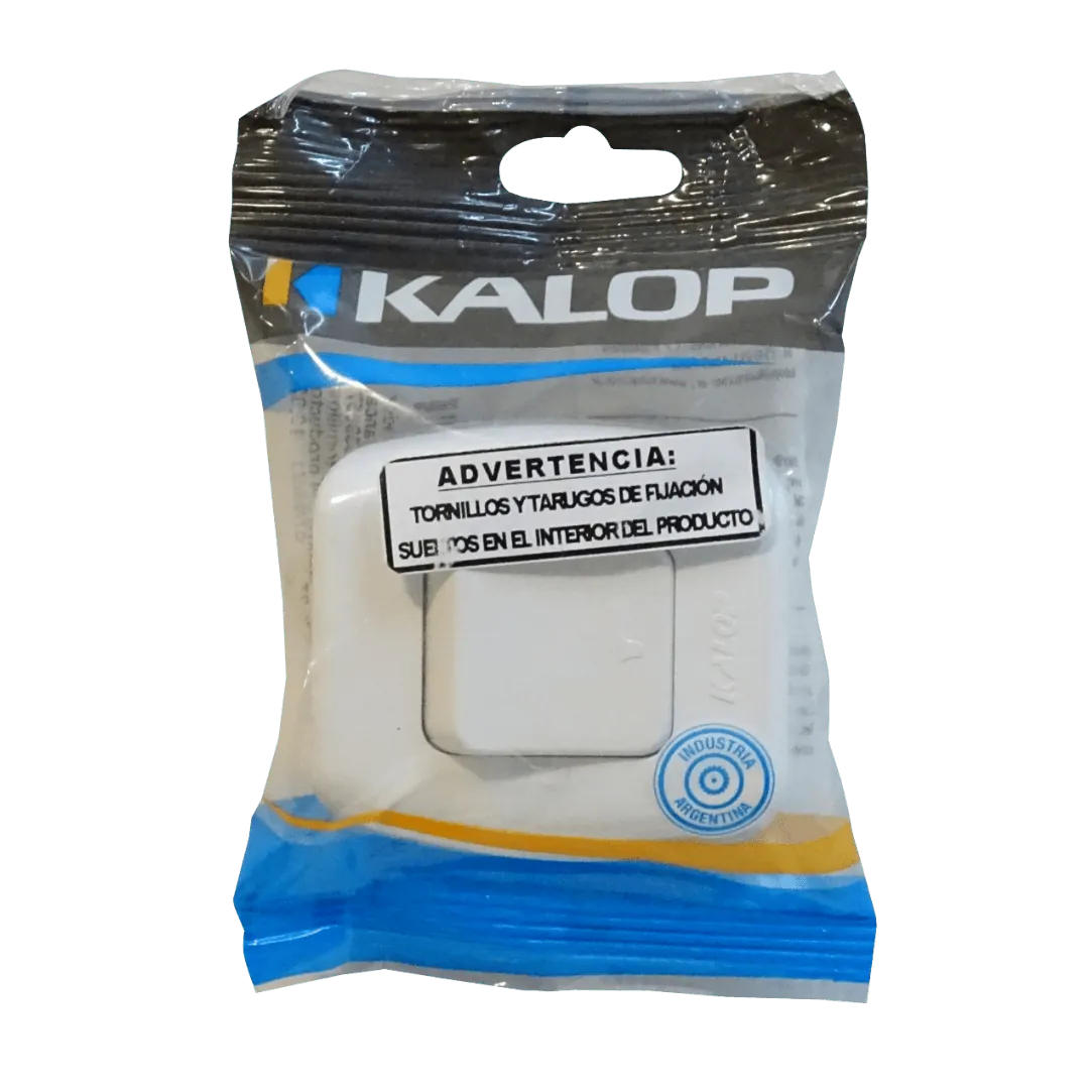 KALOP Interruptor Pulsador Blanco Switch Tekna KS39657 2