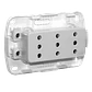Enchufe de Pared KALOP 3 Tomacorrientes Sobrepuesto Blanco con Tierra Tekna KS39673 - Miniatura 4