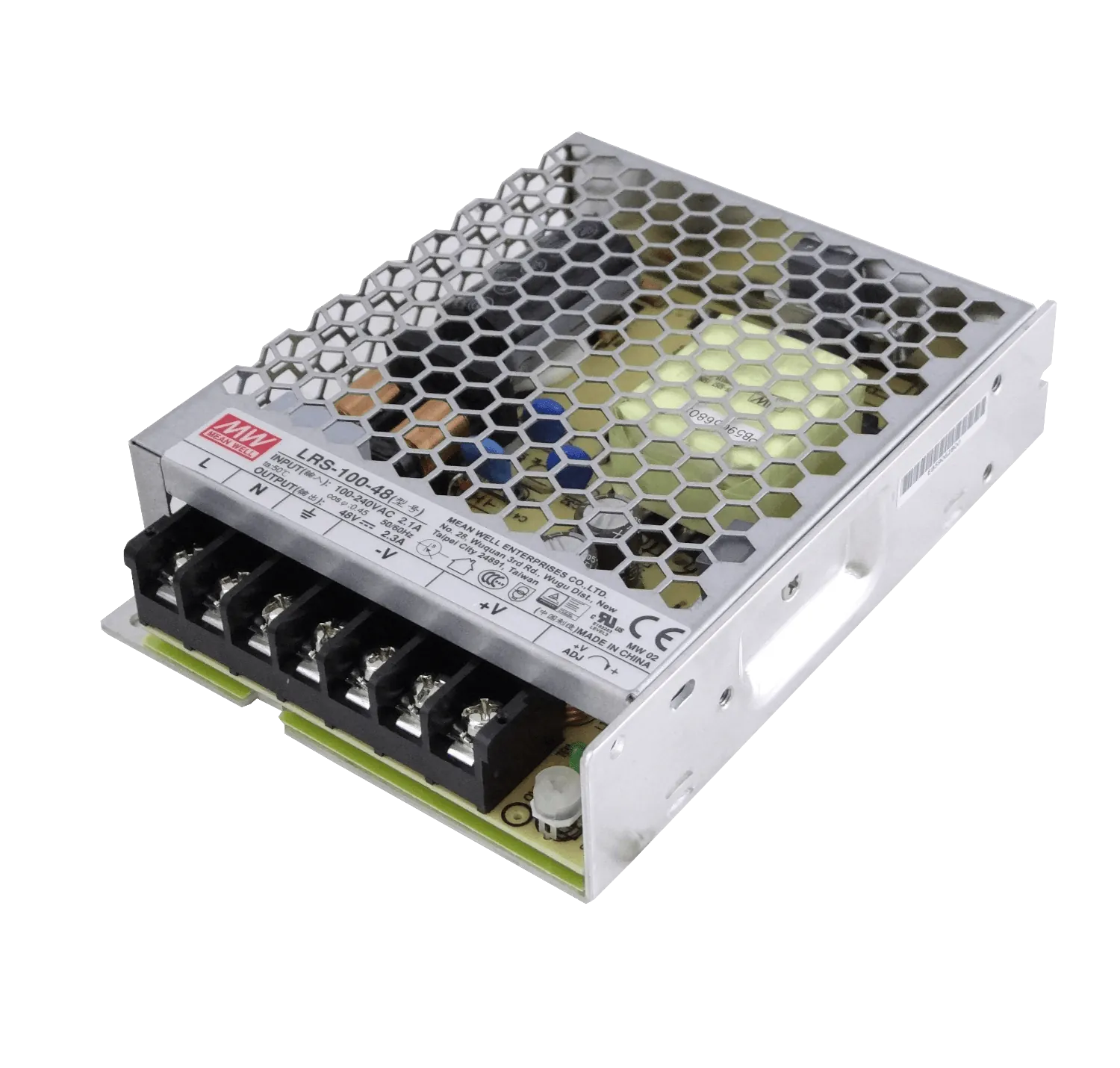 MEANWELL 110W 48V 2,3A Open-Frame Fuente-Poder 100-240VAC Ajustable 2