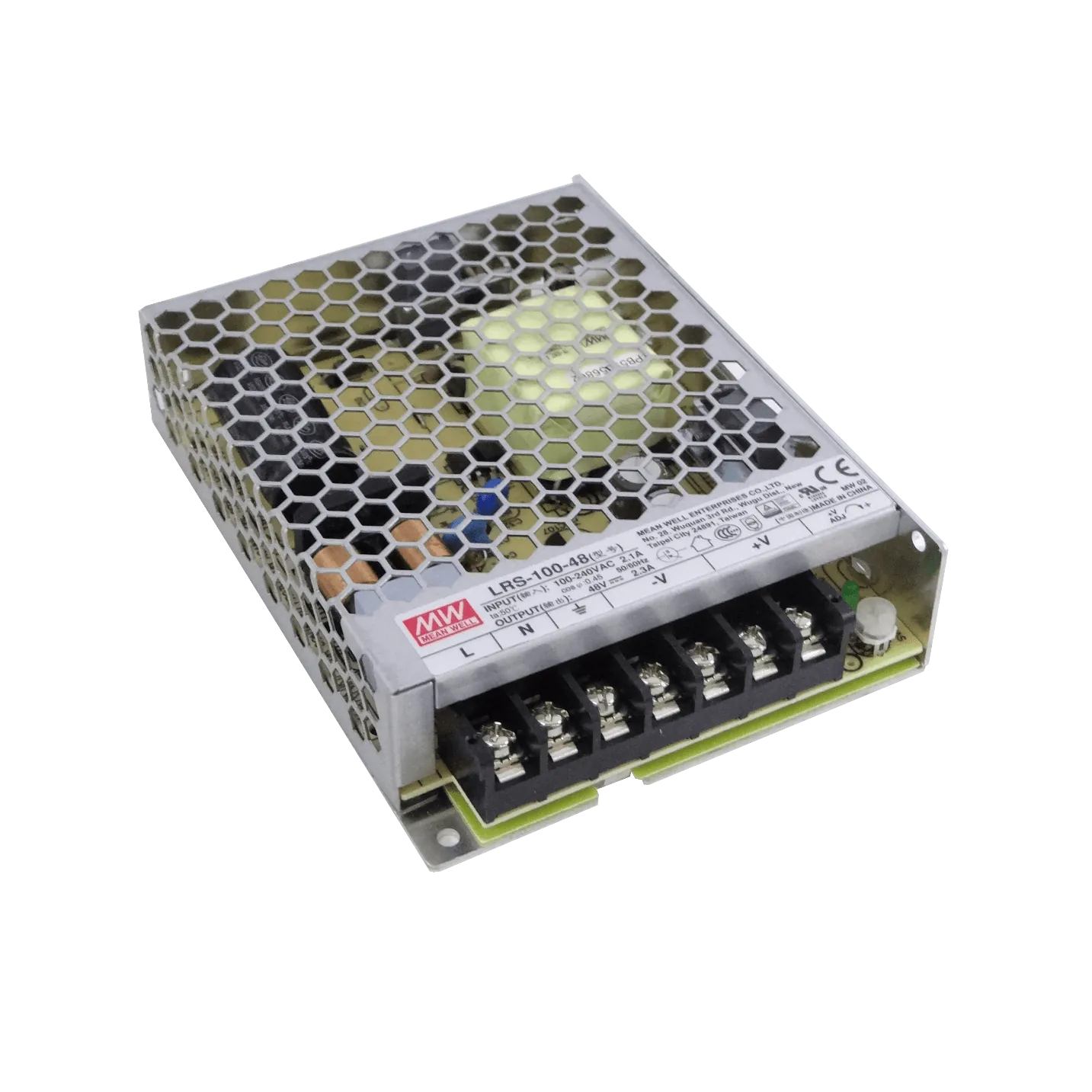 MEANWELL 110W 48V 2,3A Open-Frame Fuente-Poder 100-240VAC Ajustable 3