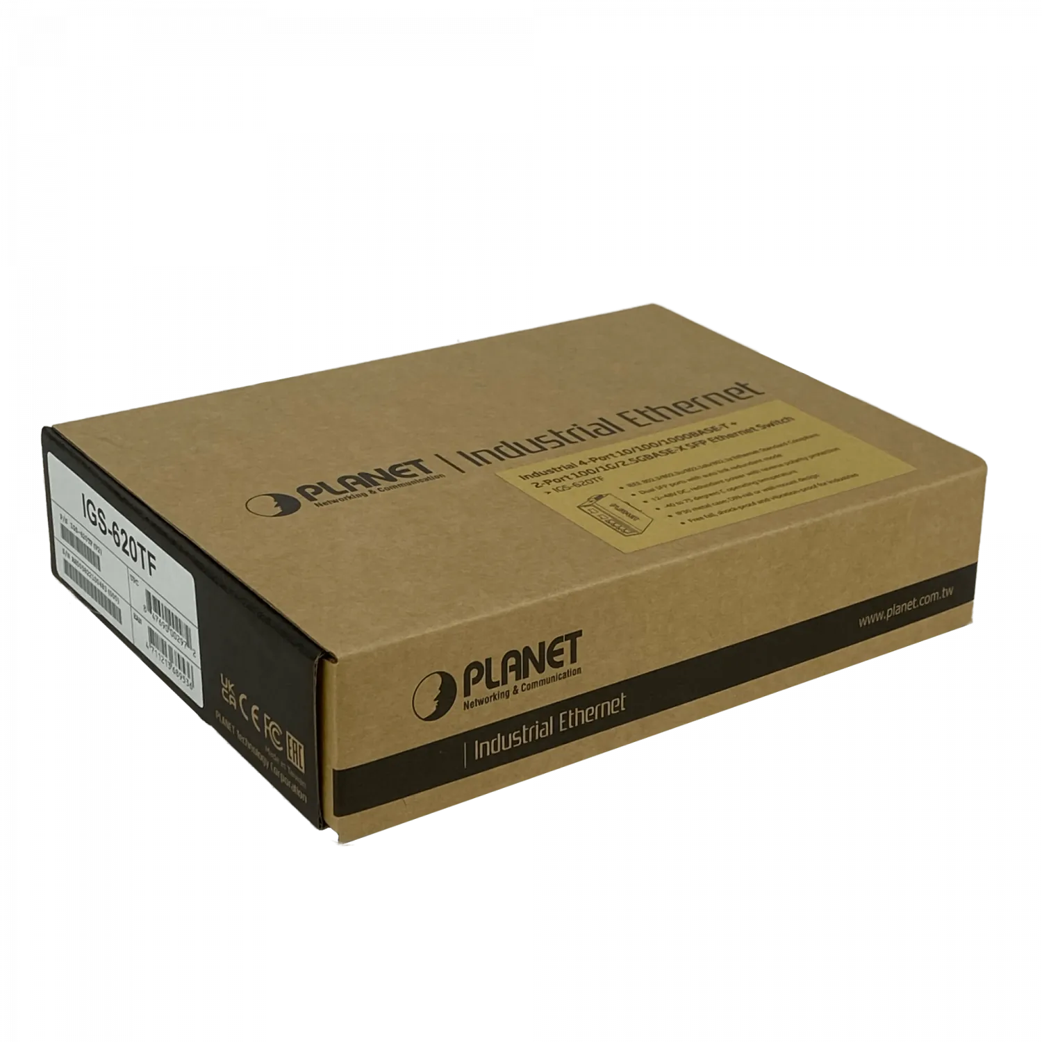 PLANET 4-1000 2-SFP Switch Industrial no-Admin Riel-DIN 12-48VDC 24VAC 2
