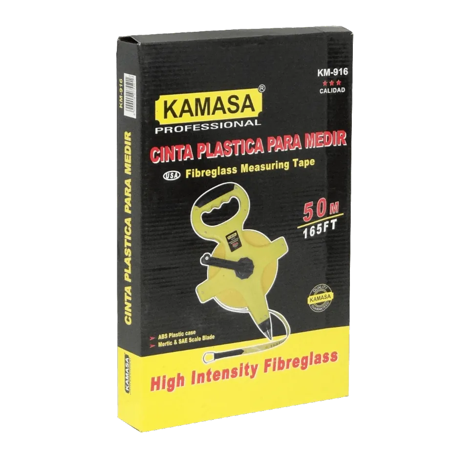 KAMASA Huincha Medir 50mt 165ft 19mm Fab-China Fibra-Vidrio KM-916 2