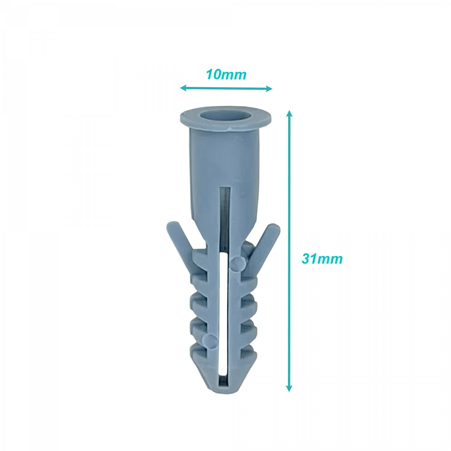 FERRETOOLS Tarugo 8mm 50-Unids. Plastico-PE Gris 8x40mm Tornillo-5x40 3