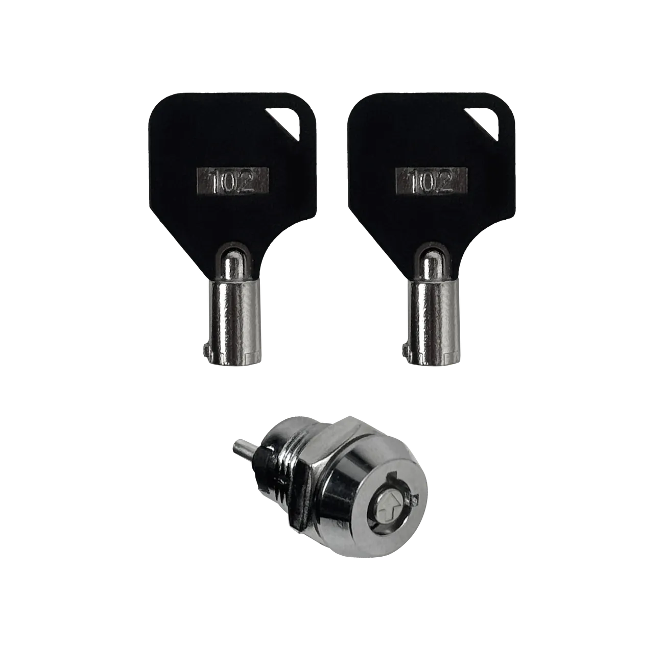 Chapa Electrica 2-Pin 12mm Llave Seguridad req-Soldar-Cables 0,5A 250V 4