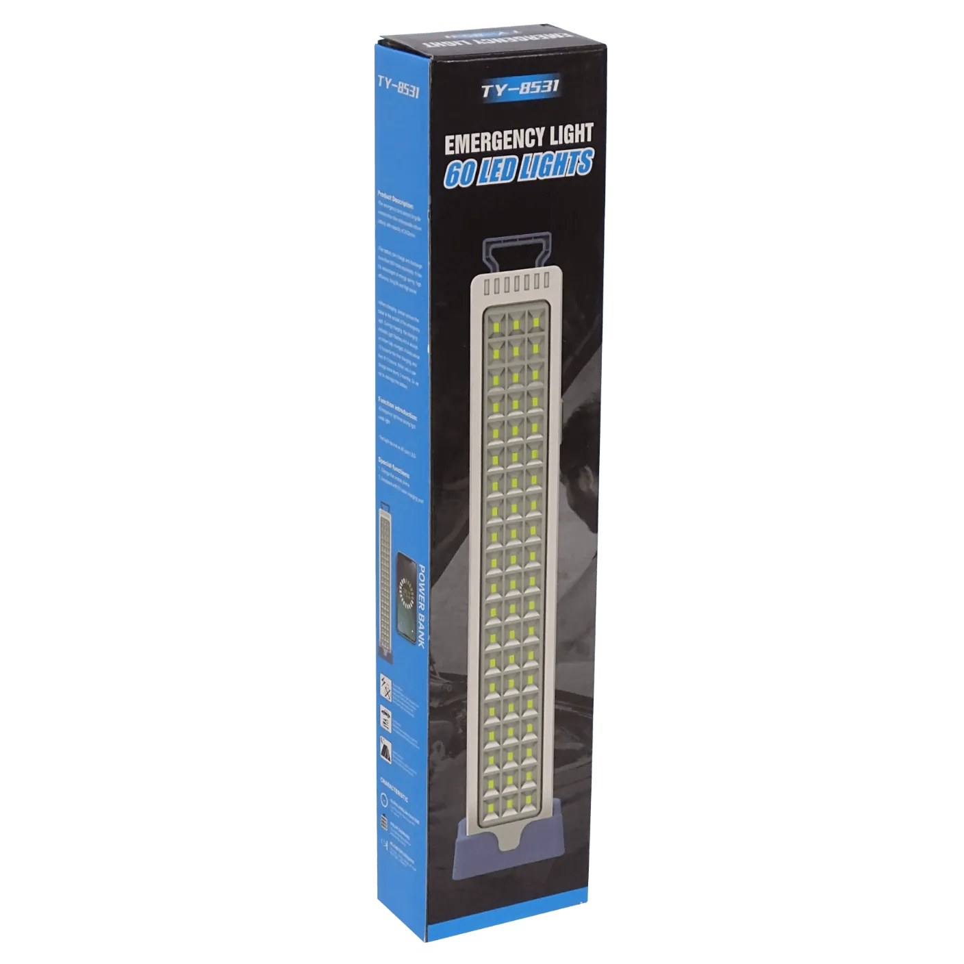 Lámpara de Emergencia EL060 60 LED, 8h, Batería Interna 4Wh, Carga USB-C, Color Blanco 3