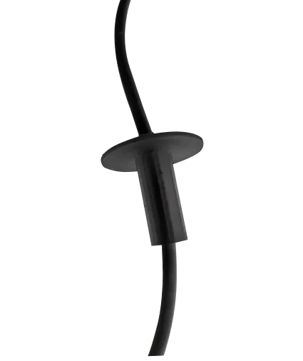 Negro Plastico Diameto int7,6/10mm para pasar Cable por muro-26mm 2