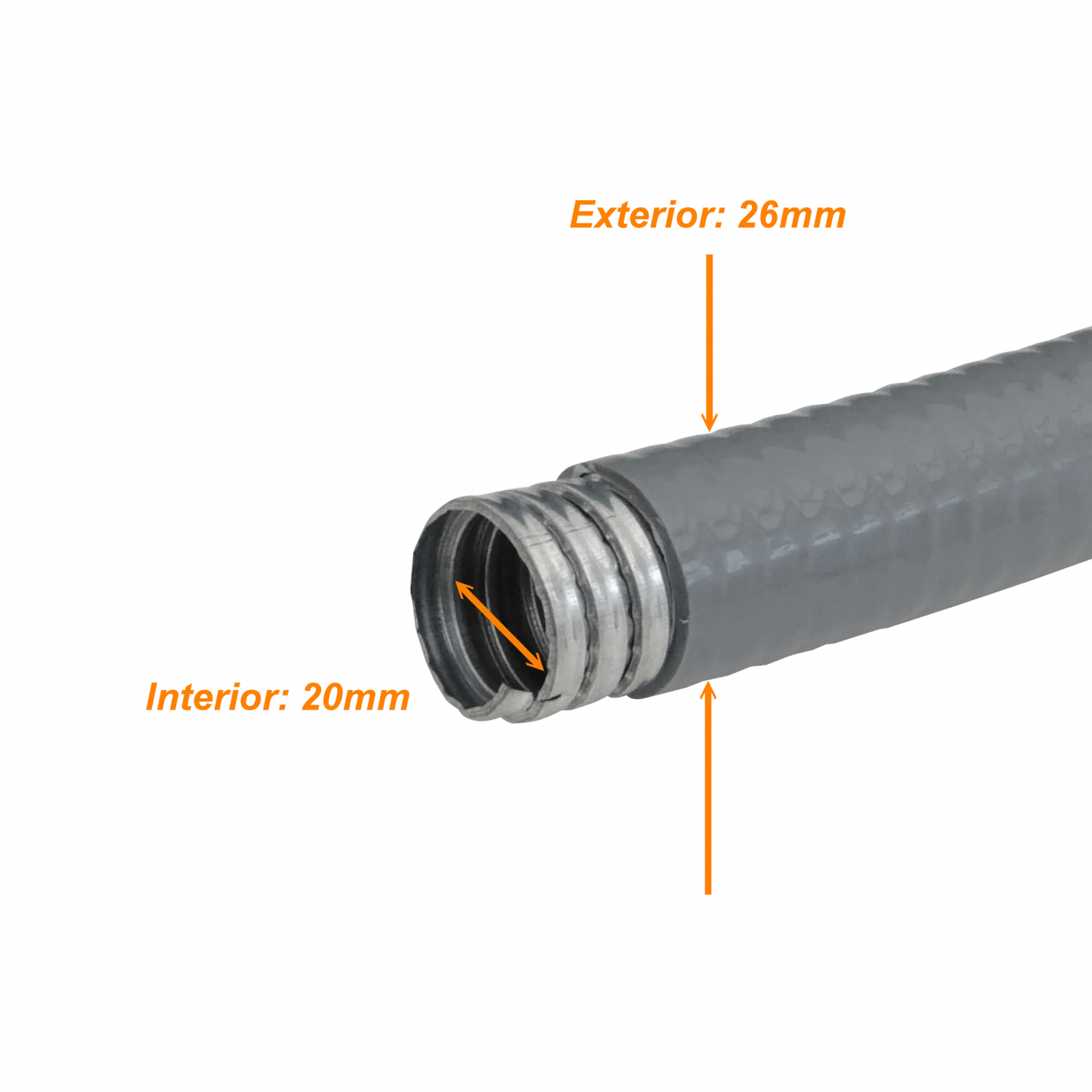 25mm Rollo-30mts Conduit Metalico Cubierto-PVC Semi-Flex 3/4-Pulg 4