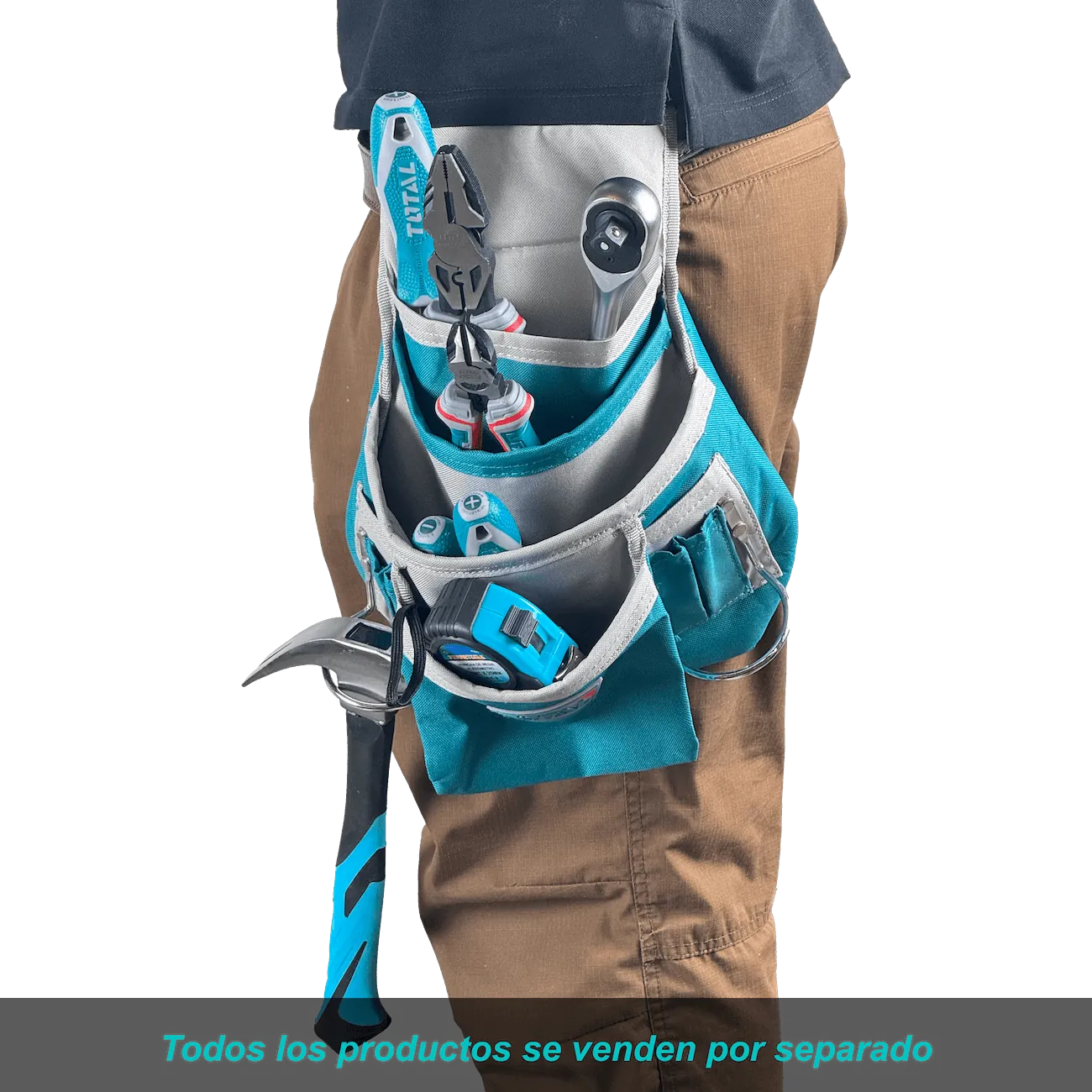 Cinturon herramientas Total CINTURON-TOOL multiusos 32x28x5cm poliester 3