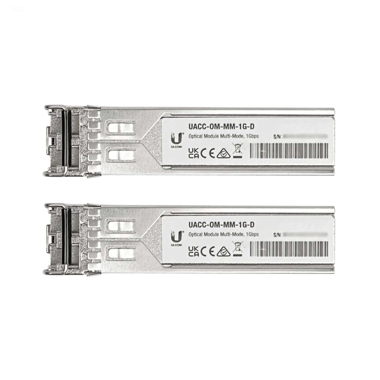 UBIQUITI 2-unids SFP MM 1,25Gbps 550mt 850nm 2-LC DDM UACC-OM-MM-1G-D 2