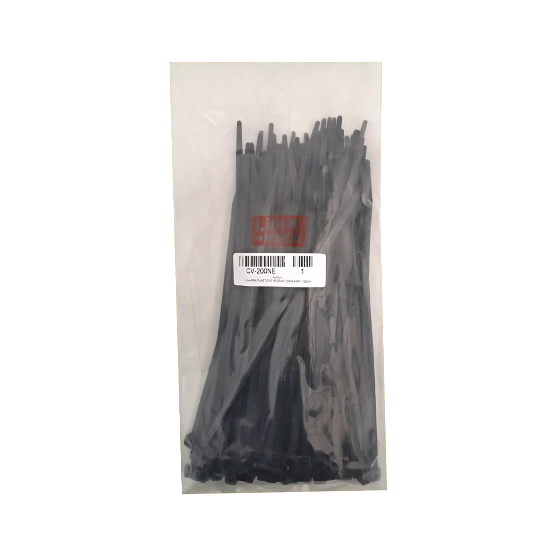 Amarras LINKMADE 203x4,6mm Plásticas Negras UV Nylon - Pack de 100 2