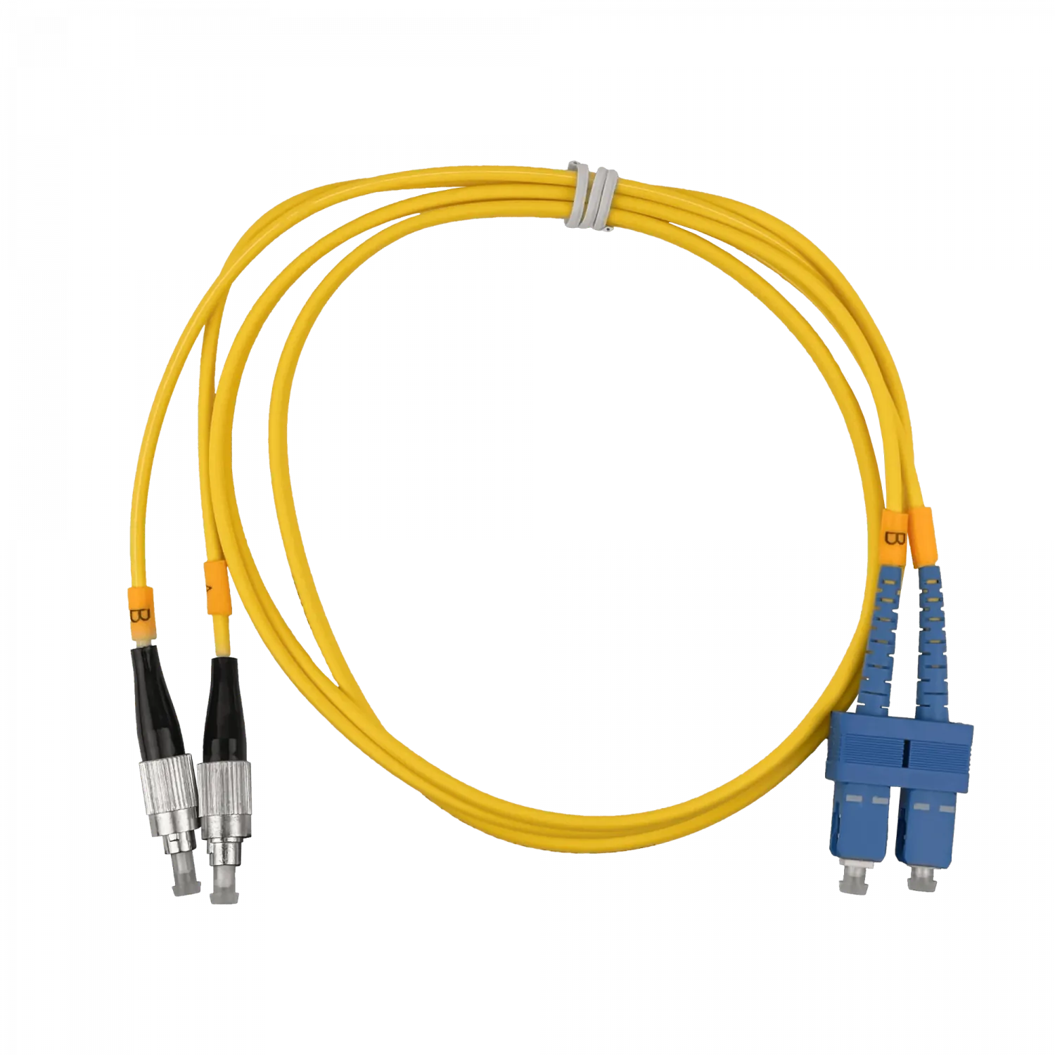 1mt SC-FC MonoModo SM Duplex Jumper Cable Fibra 3.0mm 9/125um 2
