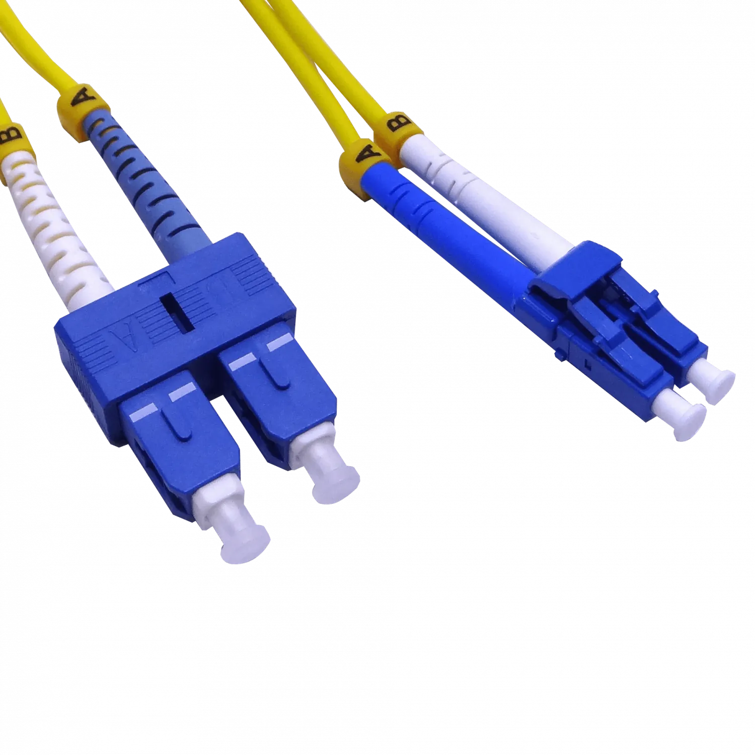1mt LC-SC/UPC MonoModo SM Duplex Jumper Cable Fibra 9/125um 3mm 3