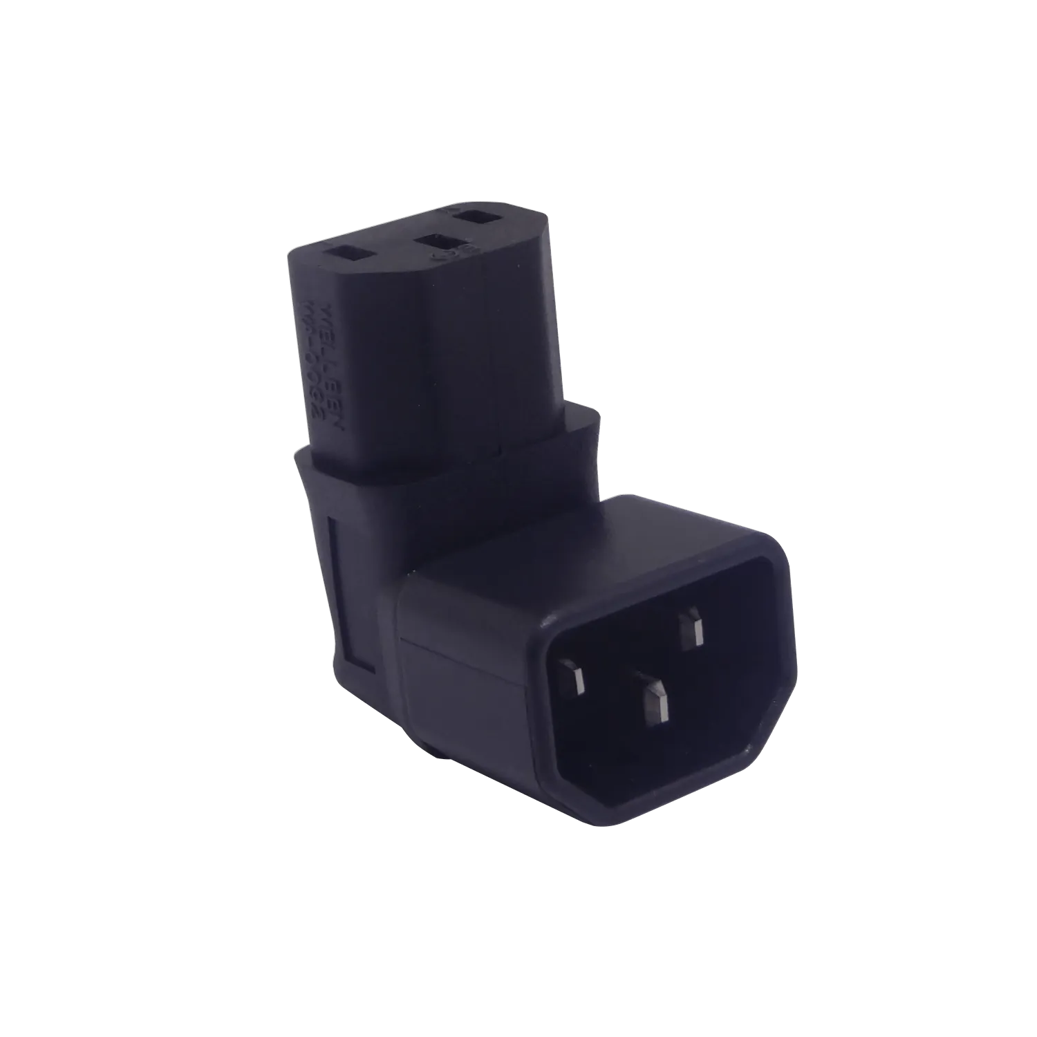 Angulo Externo Macho-C14 Hembra-C13 Adaptador Electrico 10A 3