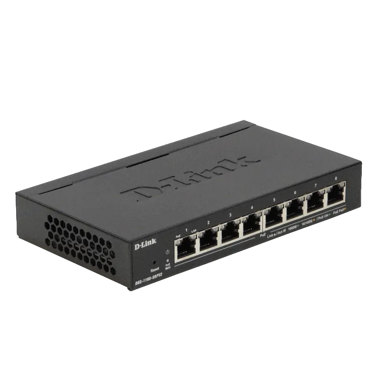 Switch Gestionable D-Link DGS-1100V2, 8 Puertos, Interfaz Web, 16Gbit/s, QoS 6
