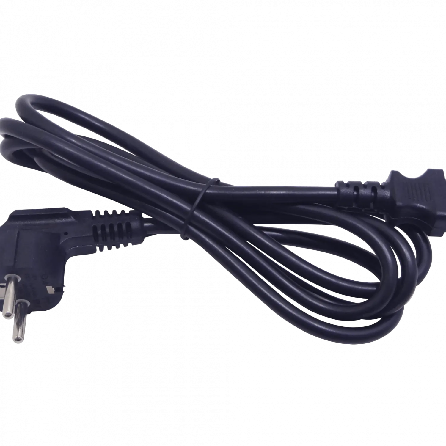 1,2-1,8mt Schuko-Macho C13-Hembra Cable Poder Negro 6A 3x0,75mm2 2