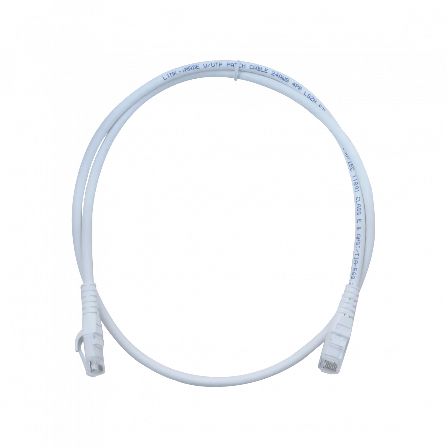 Cable Patch LINKMADE Cat6 Rojo LSZH 1 metro Inyectado Multifilar con Conectores Resilientes 2