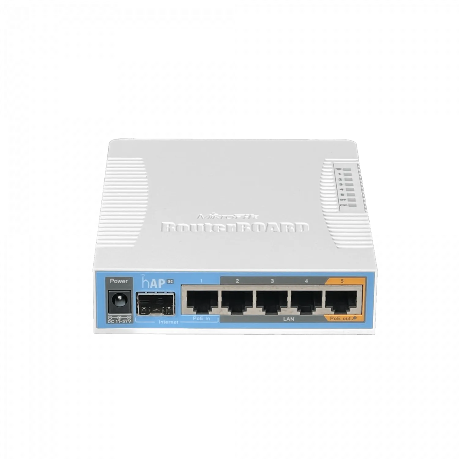 Router Inalámbrico MikroTik hAP ac - Doble Banda 2.4/5 GHz, 5 Puertos Gigabit, SFP, PoE Out 2