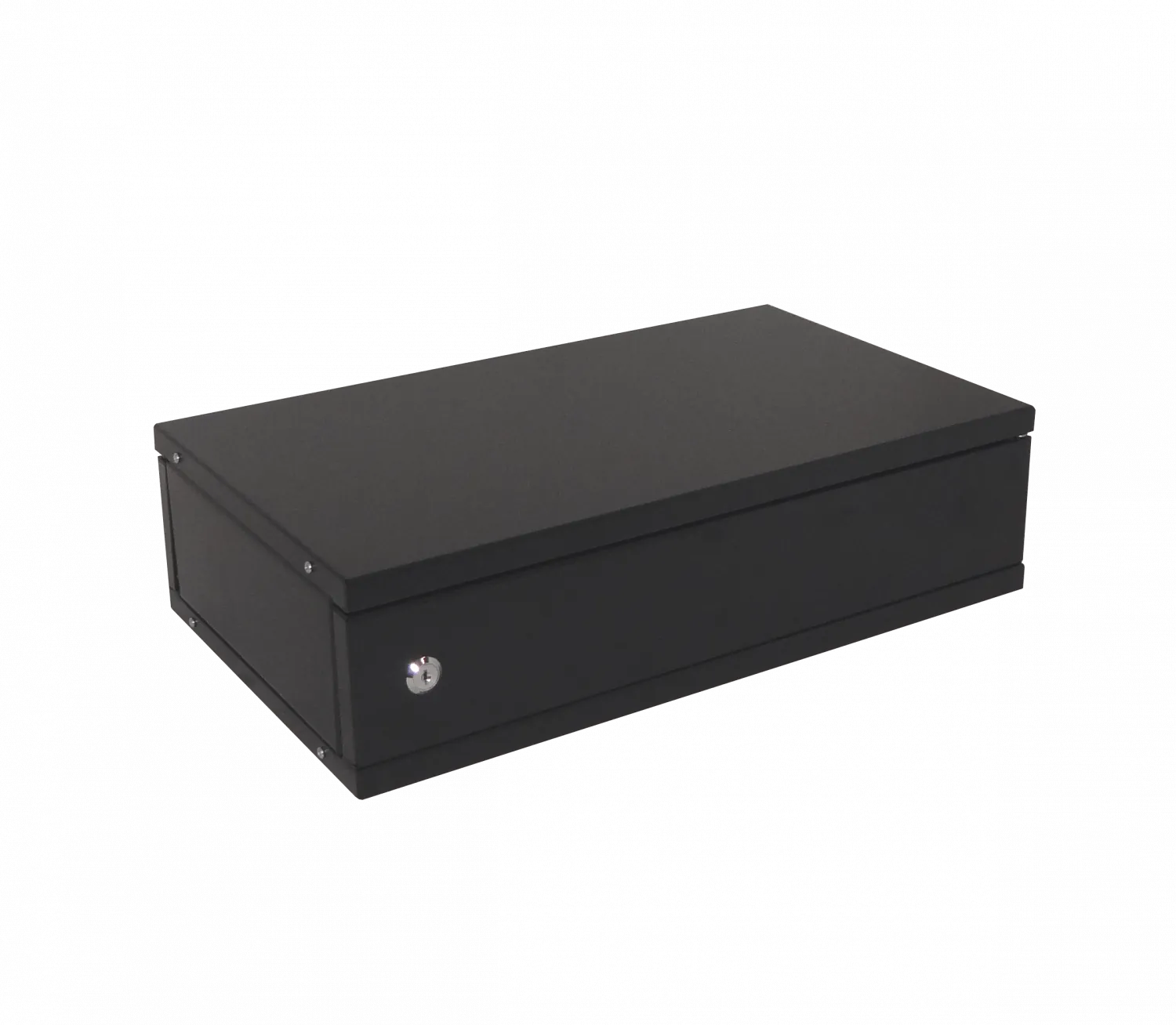 Gabinete Mesa LINKMADE RK02-3L 2U 30cm Fondo Negro Liso Puerta de Fierro 3