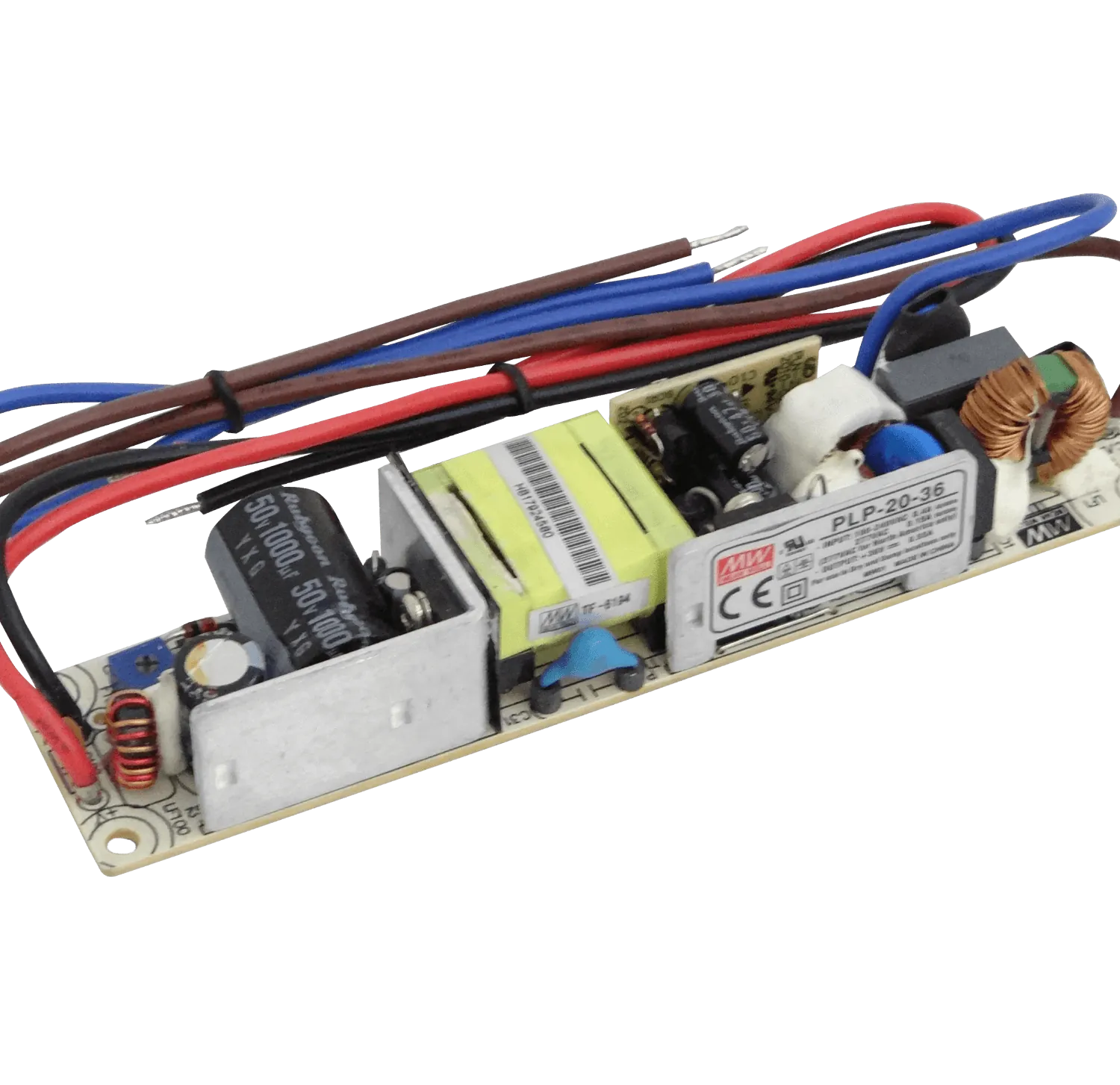 MEANWELL 20W 36V 0,55A Open-Frame Fuente-Poder 100-240VAC Ajustable 3