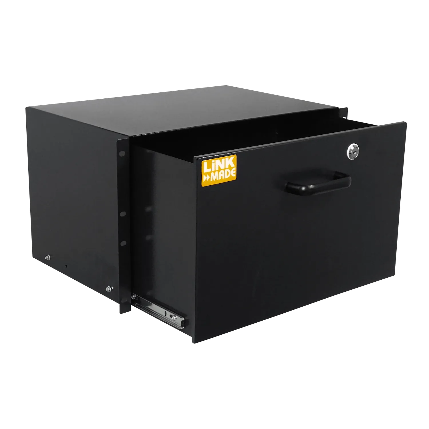 Bandeja con Llave LINKMADE RAC-6U 6U Negra Rack Profundidad 30cm Altura 6RU 2