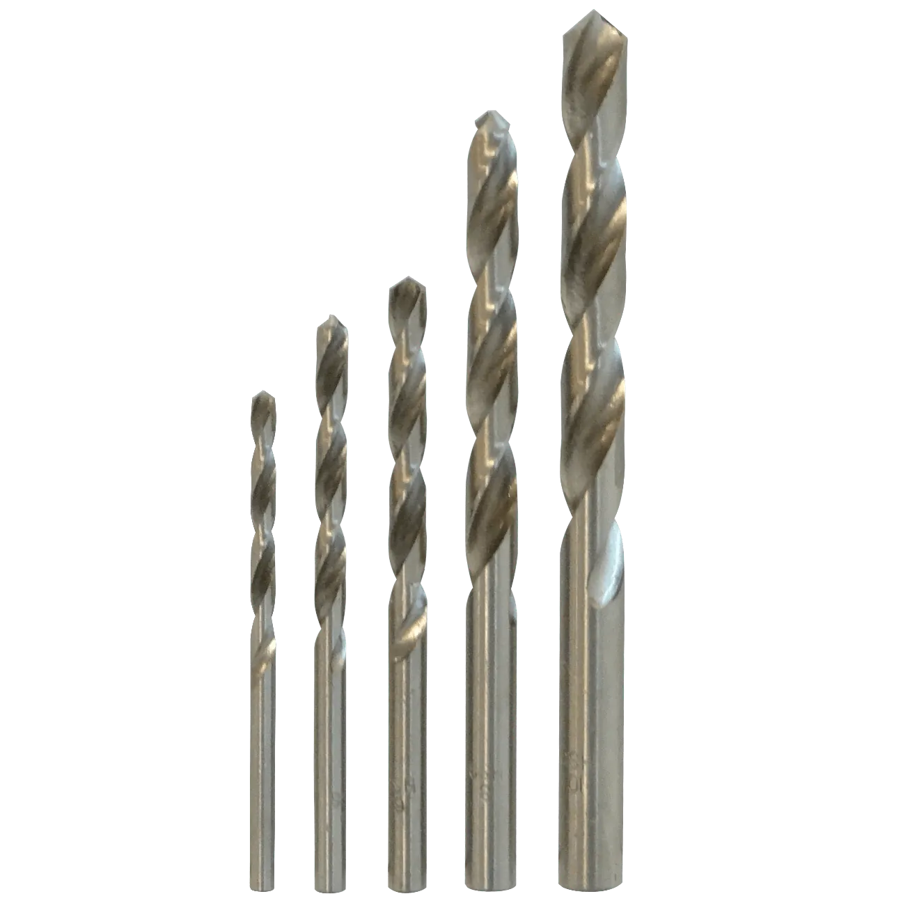 Brocas Metal 4x75mm 5x87mm 6x93mm 8x117mm 10x132mm Juego-5un. F3169 3