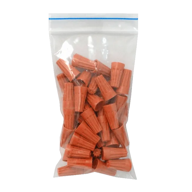 nro.22 50-unids. Conector Conico Naranjo 22-14AWG 0,30-1,5mm 4