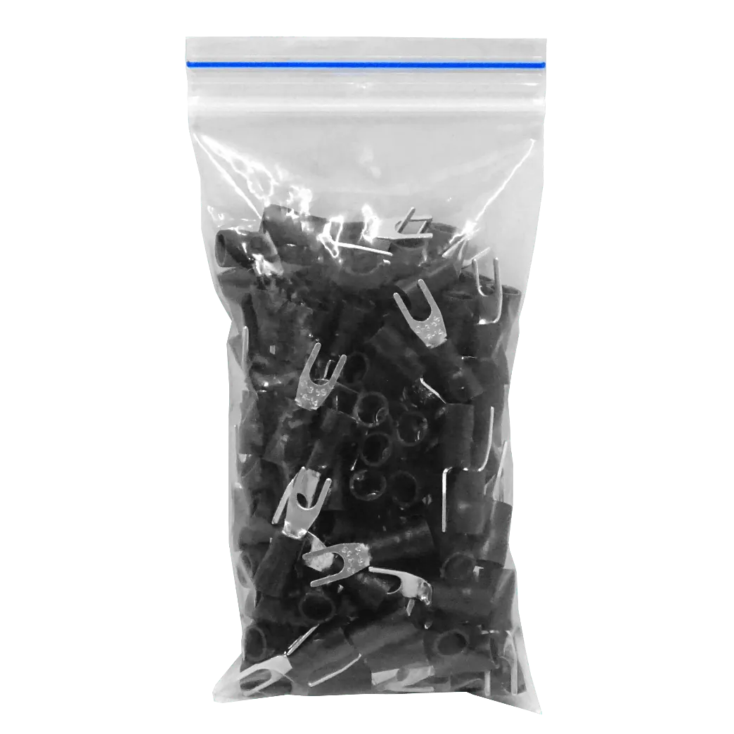 Horquilla-3,7mm 1,5-2,5mm2 100-un Conector Negro Aislado PVC SVS2-3.5 2