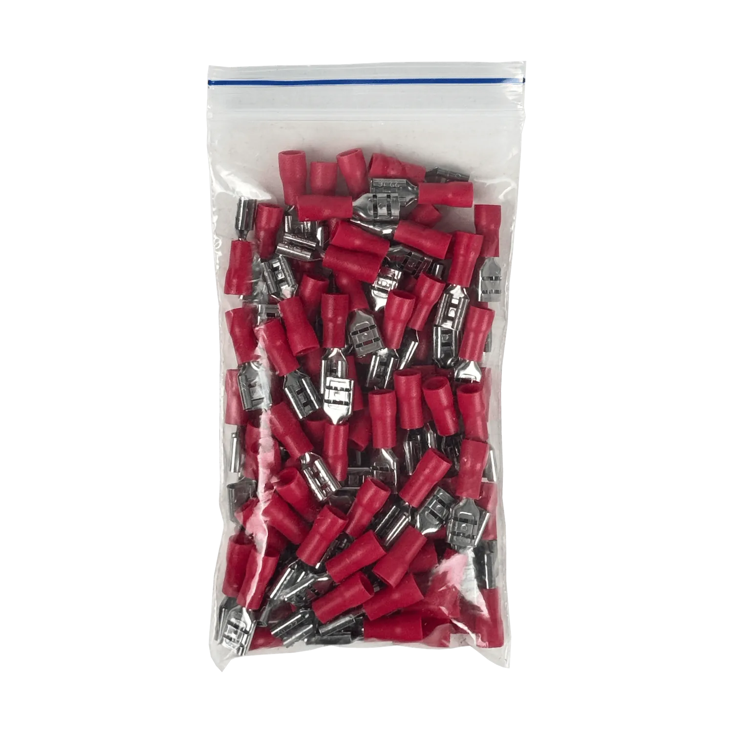 4,8x0,5mm 100u Rojo Hembra Semi-Aislado Faston 0,5-1,5mm2 FDD1.25-187 2