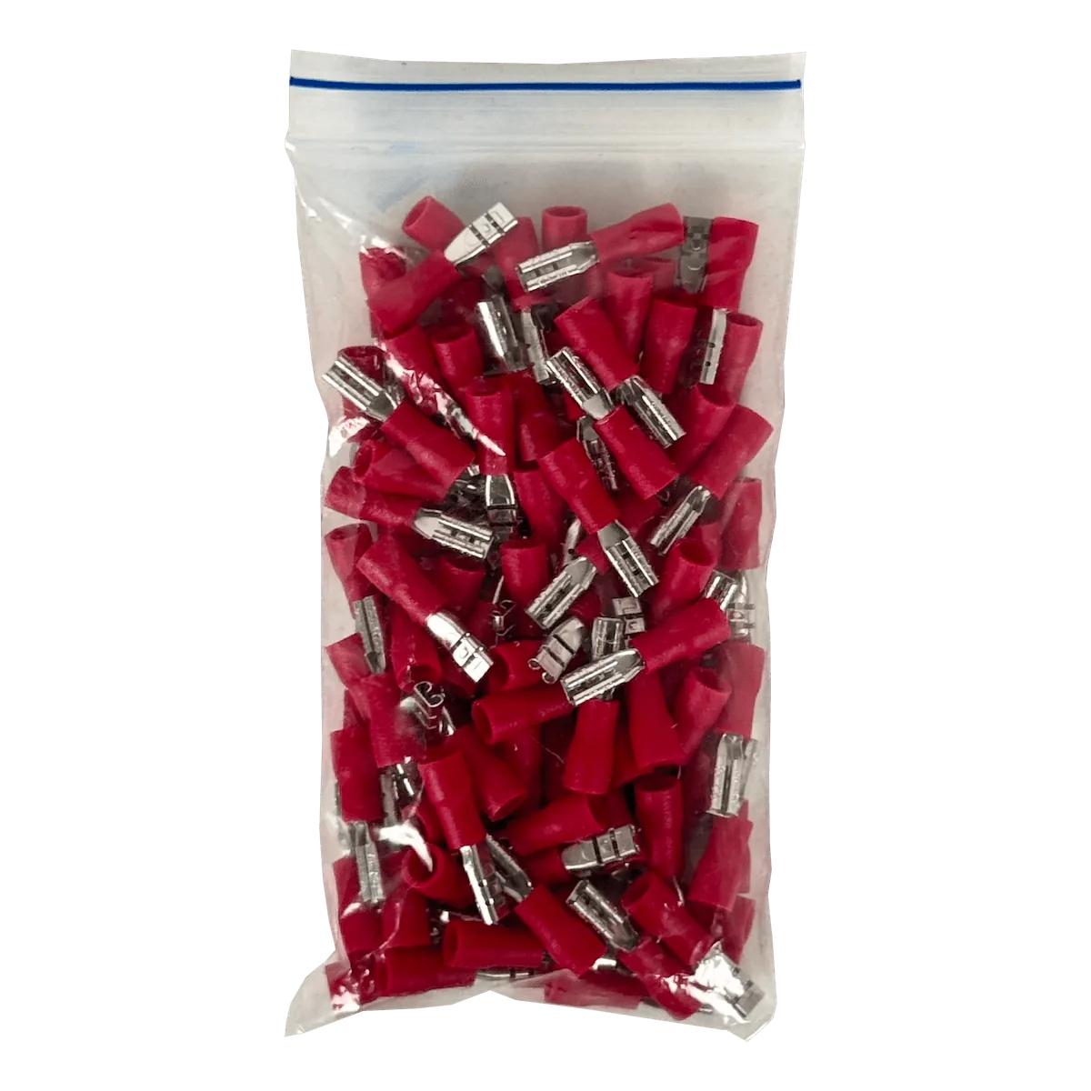 Faston Rojo Hembra Semi-Aislado, 2.8x0.3mm, 100 Unidades, 0.5-1.5mm², FDD1.25-110   3