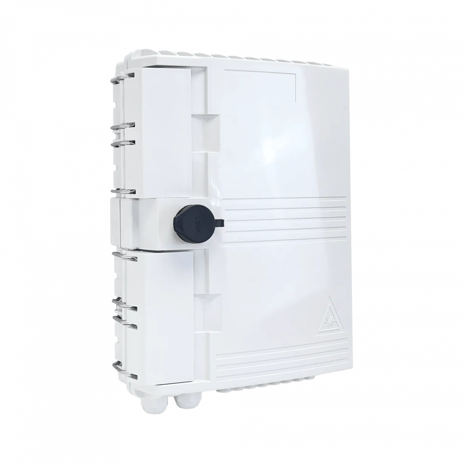 Caja NAP de Fibra Óptica 16 Puertos Rectangular IP65 con Llave - BOX-16 5