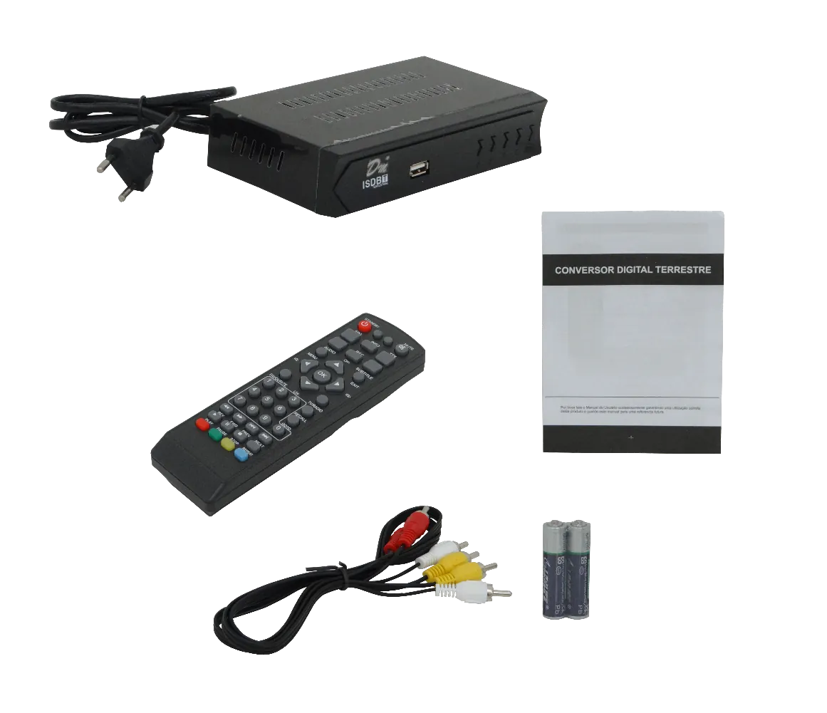 Sintonizador TV Digital Lector-USB 2-F-Hembra 7-RCA-H HDMI req-Antena 2