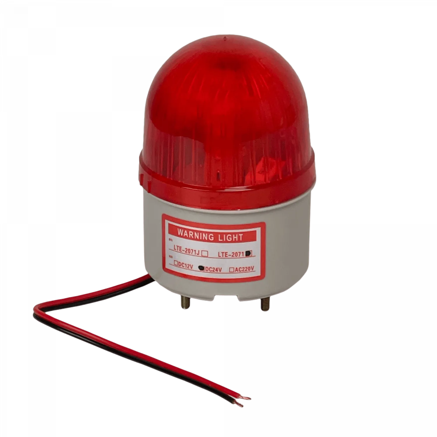 Baliza Rojo 24VDC LED Exterior Diametro-6,7cm Altura-10cm 2