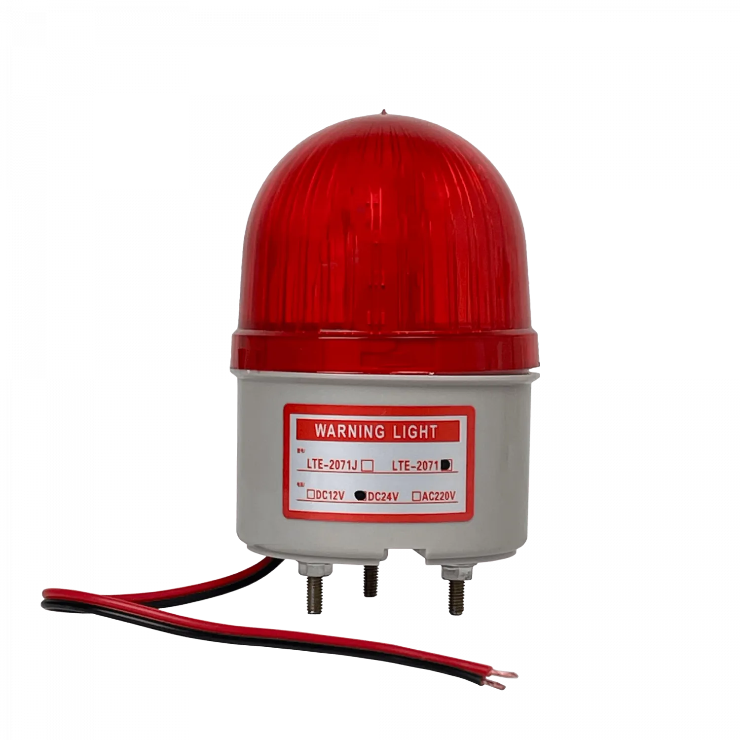 Baliza Rojo 24VDC LED Exterior Diametro-6,7cm Altura-10cm 4