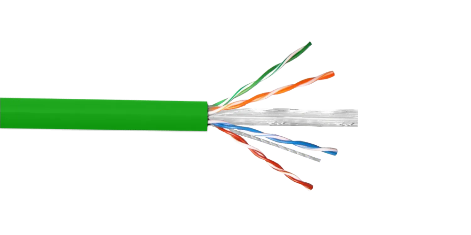 Caja Cable LINKMADE Cat6 UTP Verde LSZH 305mt Unifilar Cobre Taiwan 4