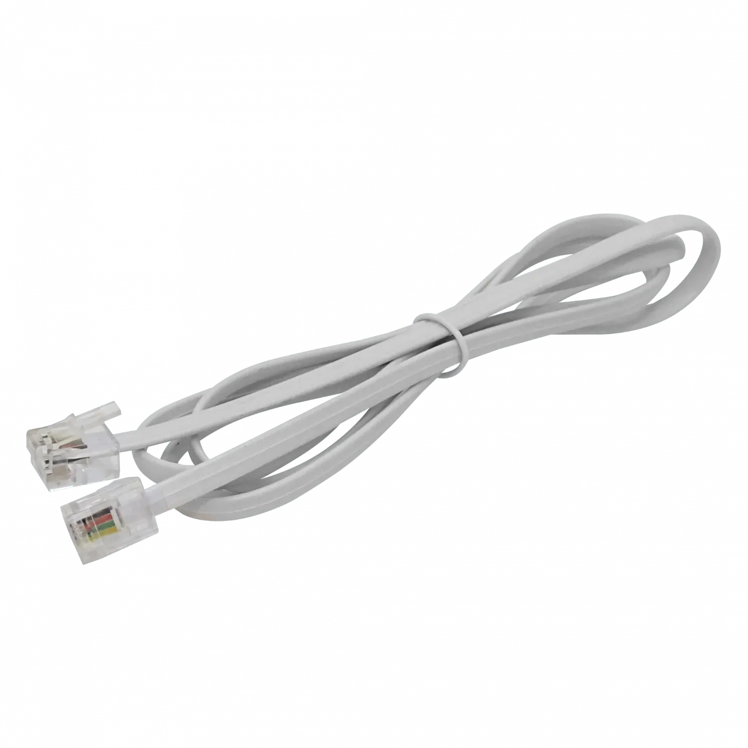 1mt Cable Telefonico 4-Conductores RJ11/14 M-M 6P4C 2