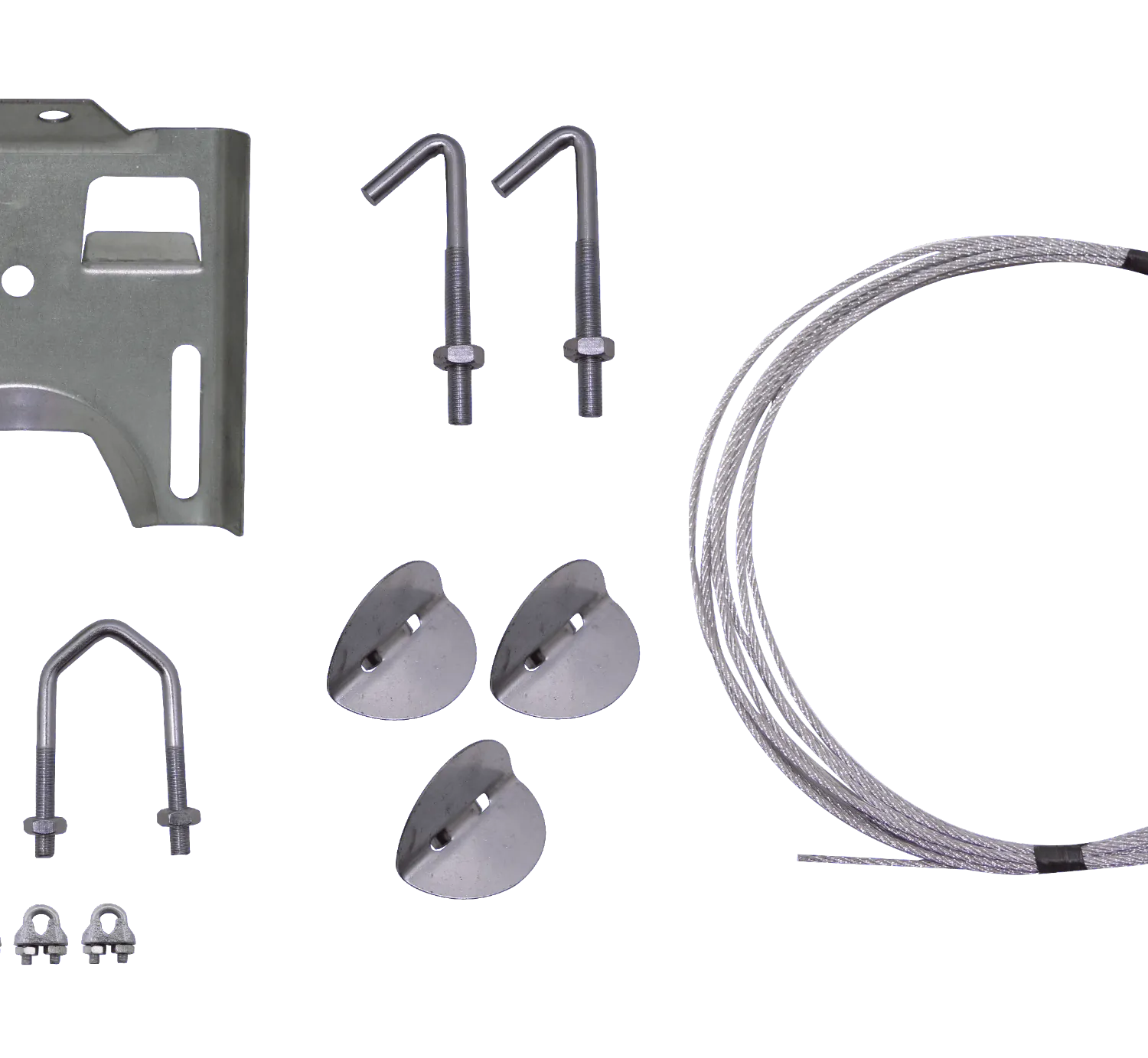 Kit Soporte para Chimenea Hasta 1-1/2-pulgadas Galvanizado 3