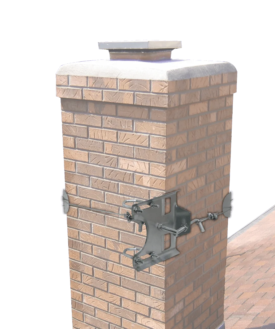 Kit Soporte para Chimenea Hasta 1-1/2-pulgadas Galvanizado 2